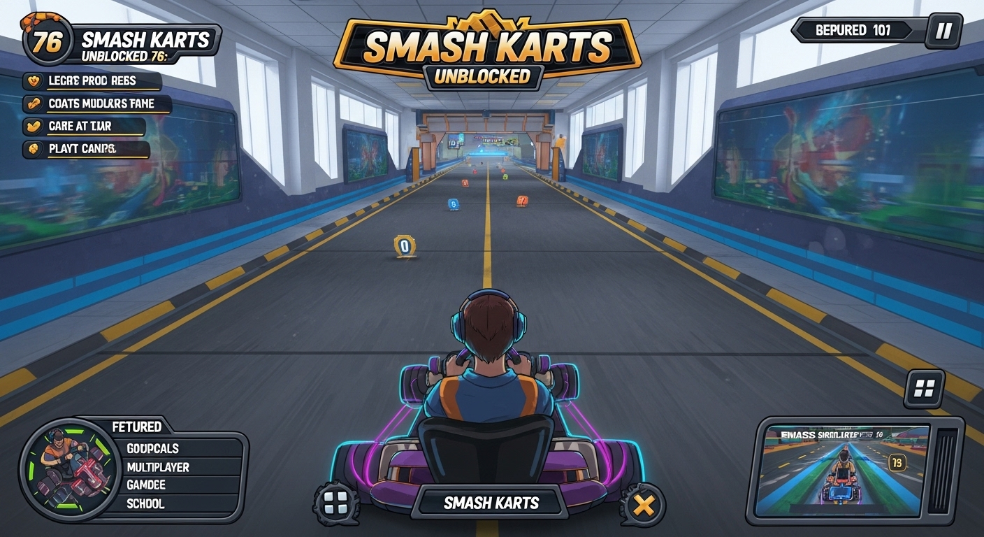 Smash Karts Unblocked 76: The Best Multiplayer Racing Game to Play at School