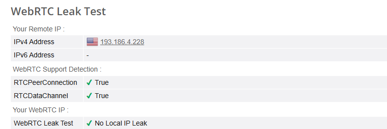 WebRTC test