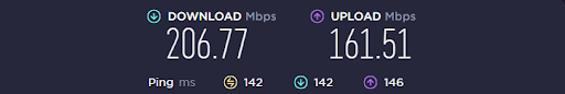 speed test long distance UK server